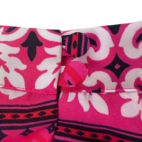 Ann Taylor Pink Tiled Paisley Halter Neck A-Line Midi Dress Size Petite Small - Picture 4 of 10